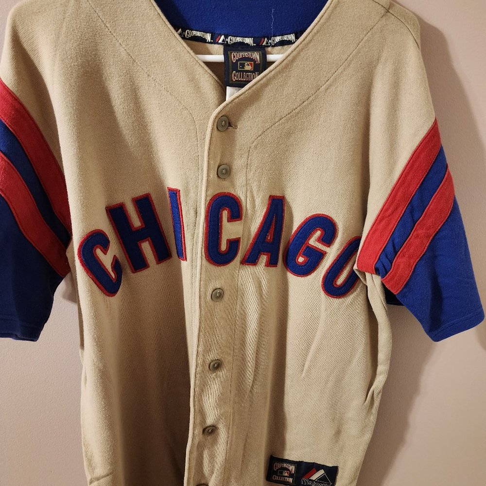 Cubs Majestic Jersey (Cooperstown Collection) (Med)